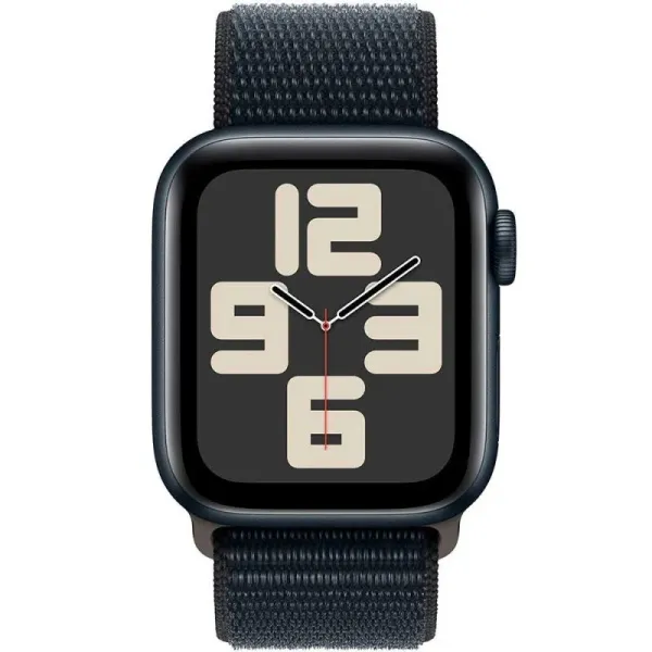 Apple Watch Series SE 2023 44mm Midnight Aluminum Case with Midnight Sport Loop
